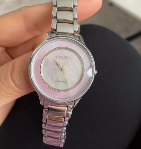 Citizen 光动能手表 分贝母表盘 光...