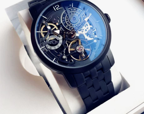 2023新款潮流手表男士镂空陀飞轮全自动机...