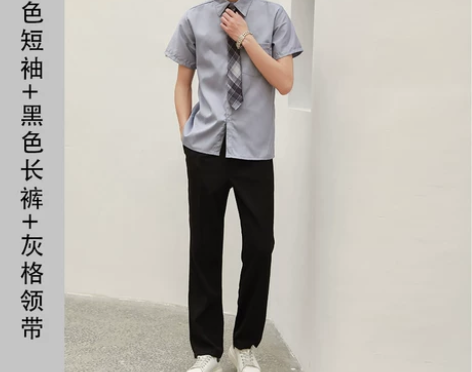 班服学院风夏季套装宽松潮高中生网红校服韩版...