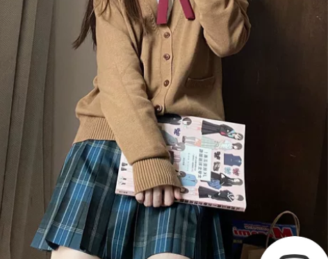 日系jk制服学院风针织衫基础款秋冬v领开衫...