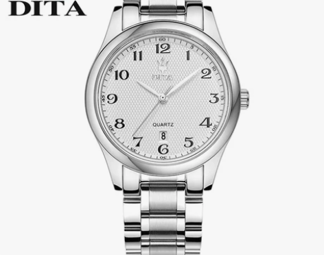 5折迪塔正品手表 超薄精钢带商务腕防水石英...