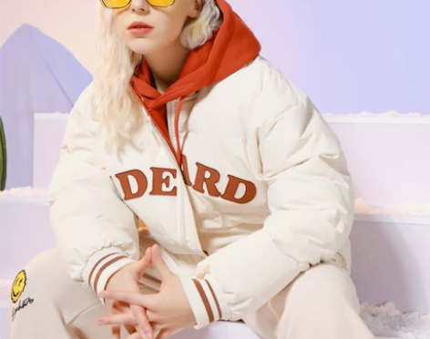 闲置美式复古 棒球棉服女加厚2021年新款...