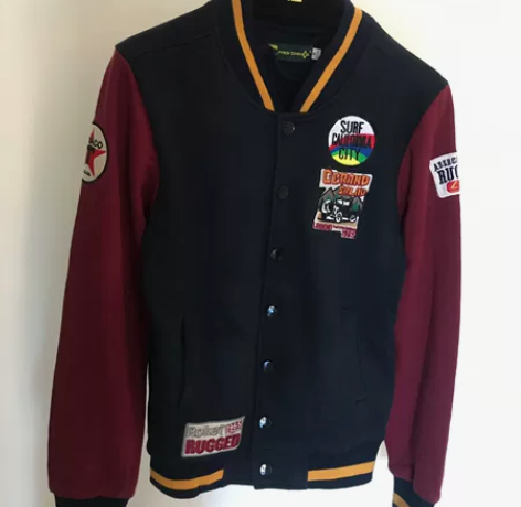 棒球夹克 拼色 刺绣 徽标款 95新 顏色...