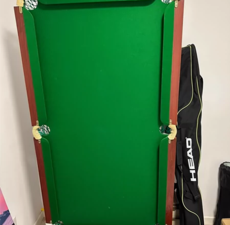 家用折叠台球桌 原价1600购入 玻璃台面...