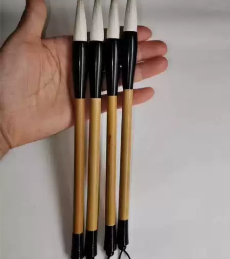 绝对好用不分叉的毛笔 欧体颜体隶书兼毫毛笔...