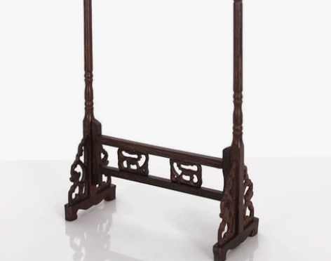 （闲置清仓）龙头毛笔架6挂12针鸡翅木笔挂...