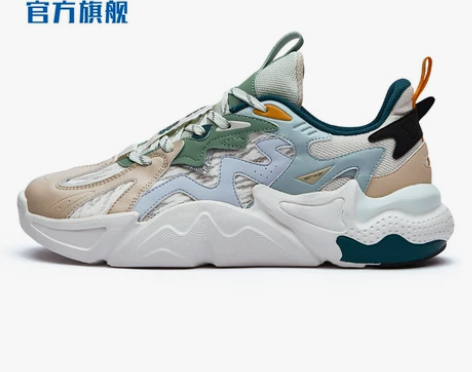 吴烟当曲鸿星尔克2022夏季新款运动鞋情侣...