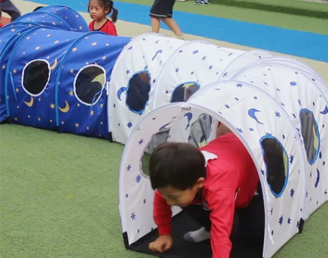 感统训练隧道钻洞星月太空游戏隧道筒幼儿园室...