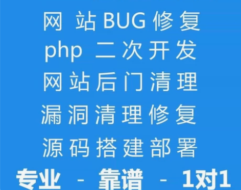 php问题解决BUG修复代码修改php源码...