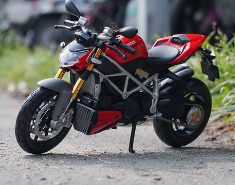 美驰图1/12 杜卡迪街头霸王摩托车 红色...