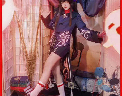 原神胡桃cos服大全套S码，配饰齐全，假发...