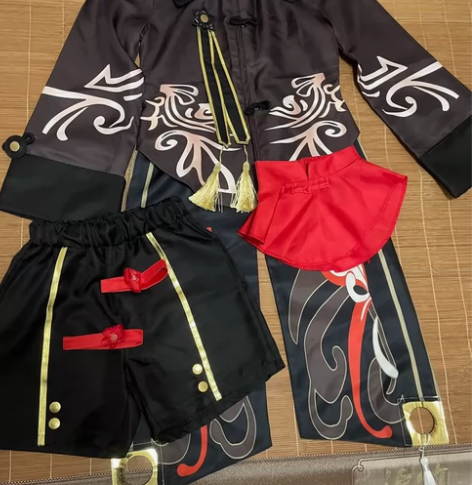 【出】原神胡桃cos大全套 衣服造型假发鞋...