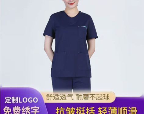 洗手衣女短袖手术室手术衣手术服长袖刷手衣弹...