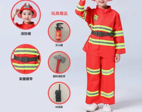 六一儿童角色扮演服装职业装男女医生警察特警...