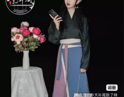 云钟阁汉服宋制三件套直领对襟飞机袖一片式宋...