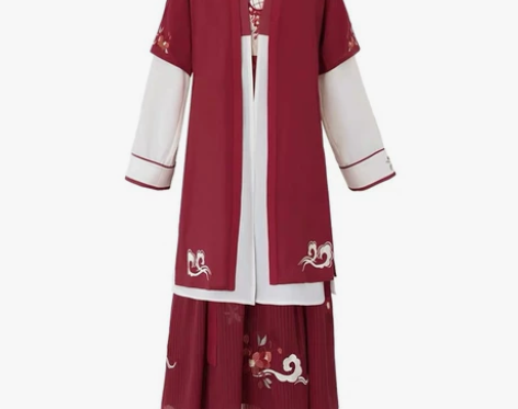 正版徐娇织羽集改良汉服汉元素春夏新款红稚儿...