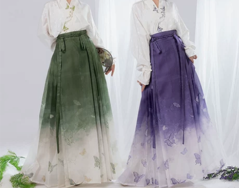 五五年原创汉服新款(翩翩舞蝶)马面春夏季新...