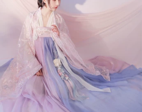 【云裳纪 律吕迢扬】春樱紫蓝 六米摆一片式...