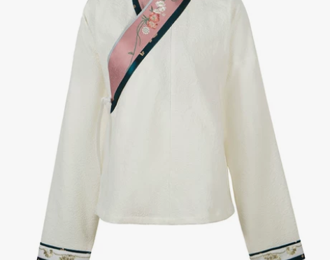 十三余小豆蔻儿[晴江雪]直领长衫交领短衫一...