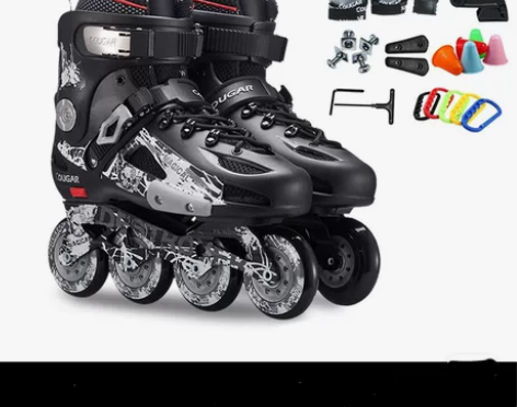 ?【全新38码溜冰鞋】闲置美洲狮溜冰鞋成人...