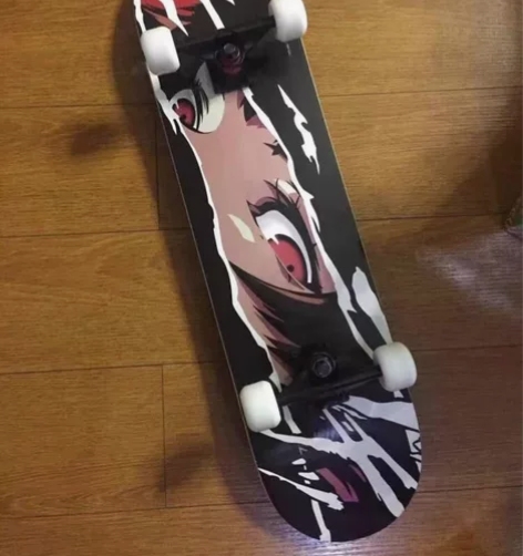 生日朋友送的专业双翘滑板车，已经安装好整板...