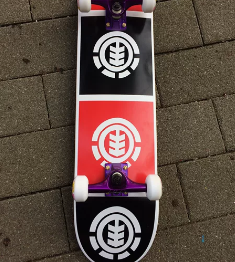 进口element枫木高级双翘滑板专业四轮...