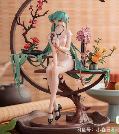 全新未拆封包邮国产古风旗袍韶华初音未来手办...