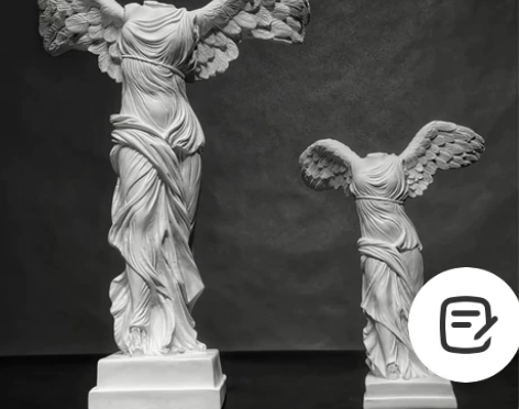 胜利女神石膏像摆件艺术品现代简约家居装饰品...