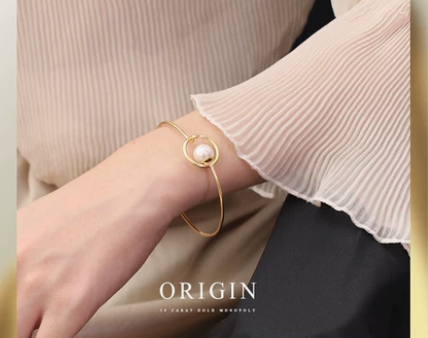 Origin小众设计首饰 14K镀金包金手...