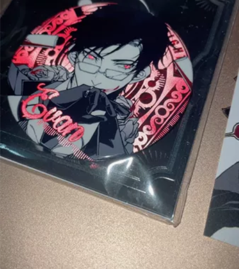 光与夜之恋，陆沉同人周边，双闪吧唧和方卡....