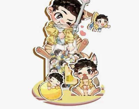 卷耳白宇立牌钥匙扣 白宇周边柠檬组合立牌钥...