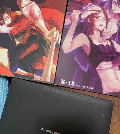 【出】k 伏八同人周边漫画小说明信片 一本...