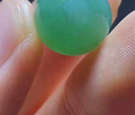 毛货绿圆珠 卡12.7mm[树]本店小玉佩...