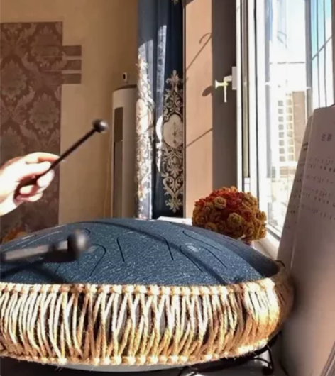 全新15闲置音空灵鼓，钛金钢14寸15音，...