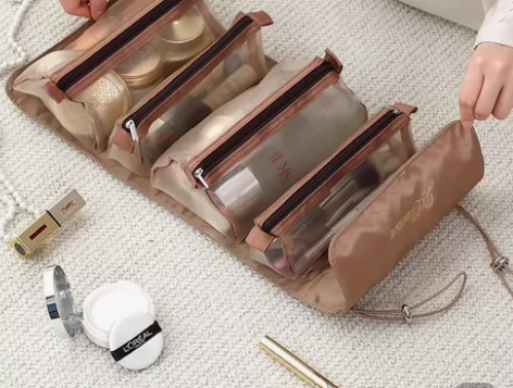 化妆包女便携大容量收纳袋 2022新款高级...