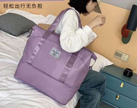 旅行包干湿分离行李包扩展旅行袋出差行李袋袋...