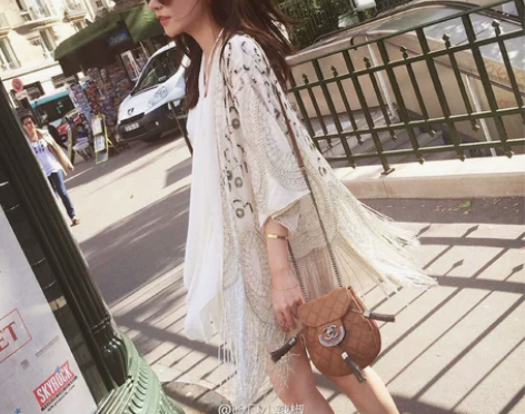 重工刺绣流苏披肩外套百搭开衫夏季海边度假沙...