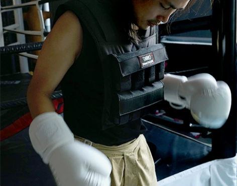 背心沙包背心可调节铁块负重马甲钢板可调节隐...