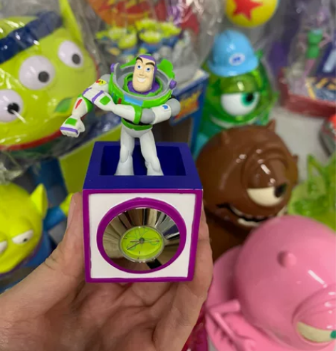 日本東京迪士尼玩具總動員巴斯光年時鐘座鐘非...