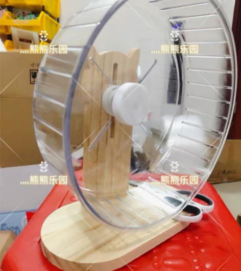 仓鼠超静音跑轮带支架运动玩具滚轮用品套装大...