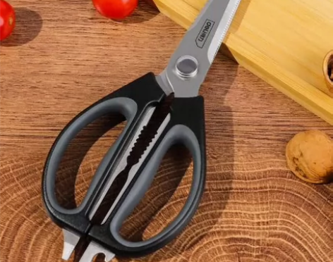 得力deli强力多功能加厚剪刀办公厨房剪子...