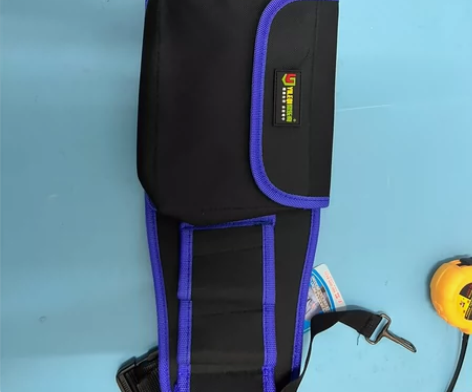 全新加厚帆布防水工具包，电钻螺丝刀收纳腰包...