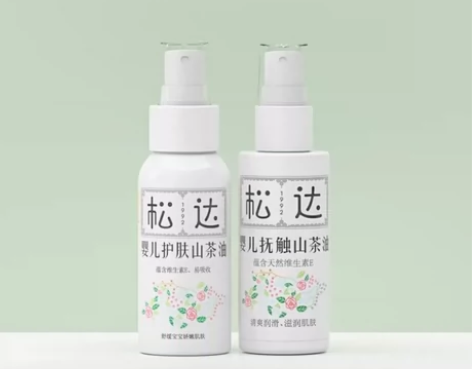 松达抚触油新生婴儿护肤山茶油按摩油身体专用...