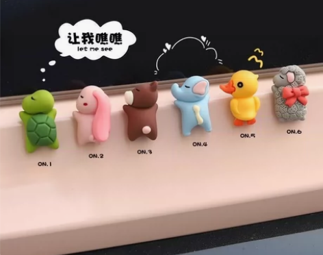 【包邮5.5元一套6只全家福】汽车摆件可爱...