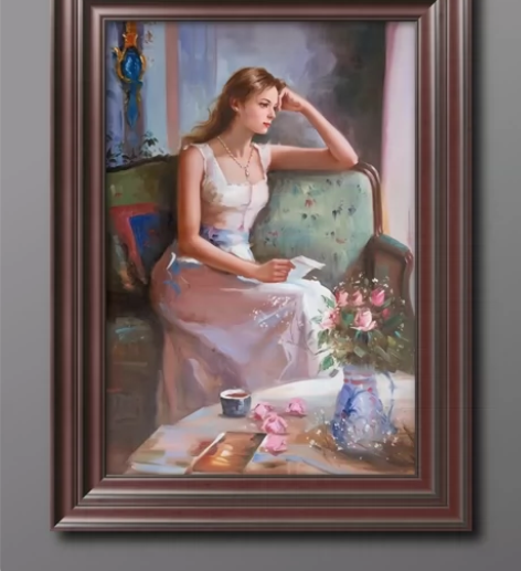 高端精品纯手绘抽象油画立体样板房酒店办公卧...