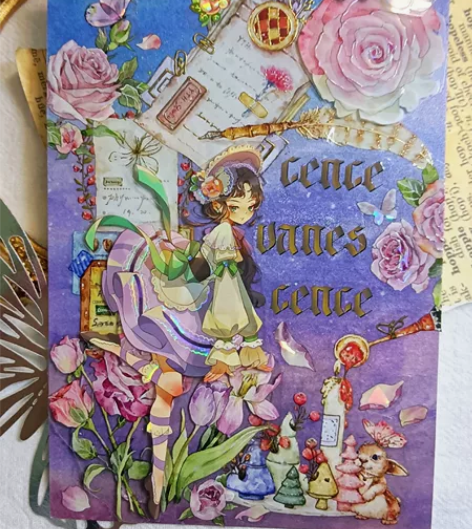 手帐拼贴 代拼贴 手帐胶带 暑假接几个代拼...