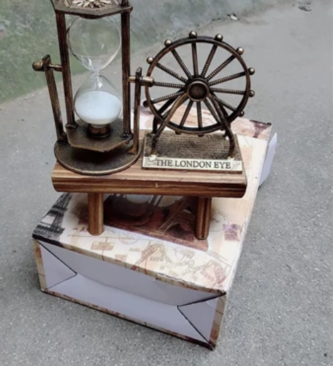 创意学生礼物复古摩天轮流沙沙漏摆件 家居装...