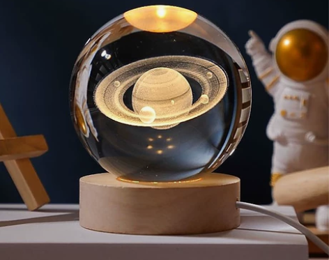 【实体店关闭】宇宙系列水晶球小夜灯桌面卧室...