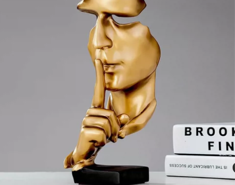 沉默是金摆件客厅轻奢酒柜装饰品摆件创意家居...