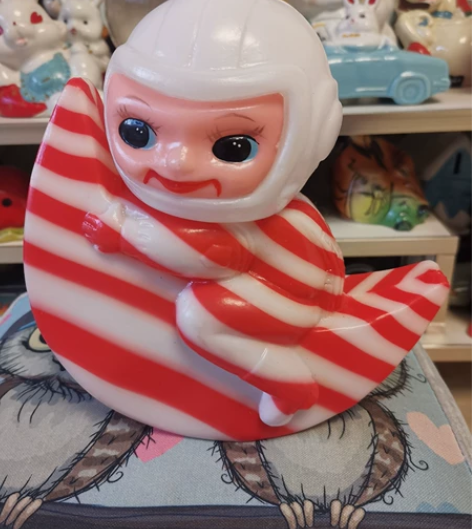 老玩具极品全新太空人不倒翁 绝版狠货宇航员...